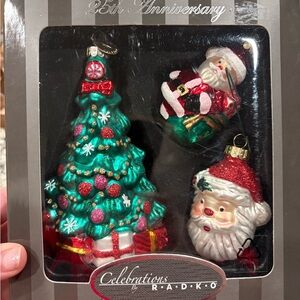 Christopher Radko 25th Anniversary Christmas Collection. Original box!